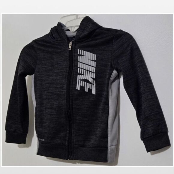 Nike Boys Track Jacket Full Zip Grey Long Sleeve Hoodie 4T - Picture 7 of 16
